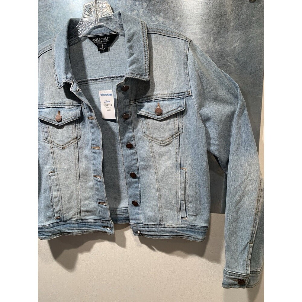 Jou Jou Premium Outerwear Stretch Denim Jacket New With Macy's Backstage Tag L - Picture 12 of 16